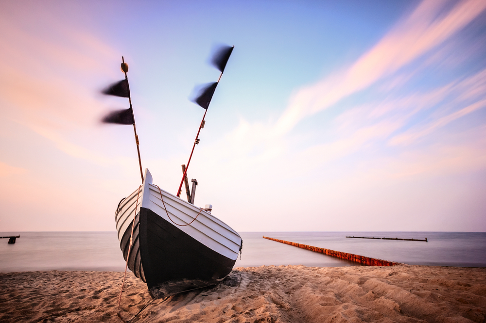 usedom ostesee boot strand tripodo