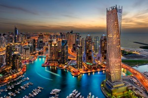 Dubai's Marina, vereinigte arabische emirate urlaub