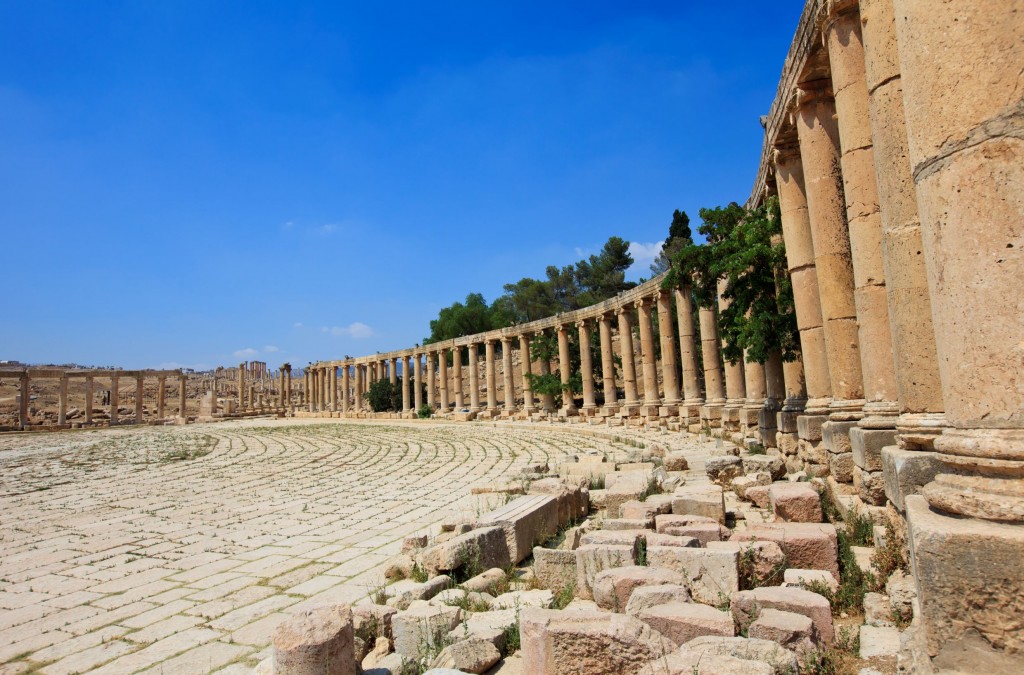 Jerash Tempel der Archäologie