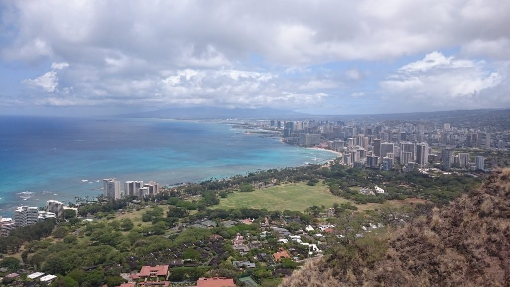 Ausblick Gipfel Diamond Head Honolulu