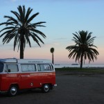 VW Bus am Strand