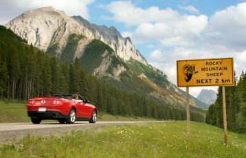 Fahrt in die Rockies