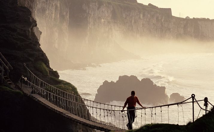 Carrick-a-Rede-Ropw Bridge in Antrim/Nordirland