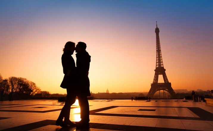 Romantische Reise nach Paris