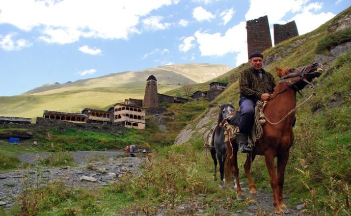 Georgien  Durch den wilden Kaukasus Reiterreise in Georgien biss Aktivreisen 1