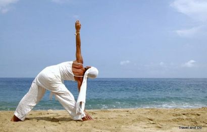 Yoga am Strand